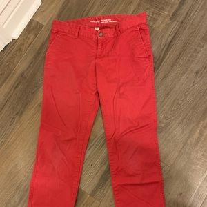 Girls red kaki pants